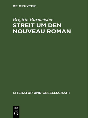 cover image of Streit um den Nouveau Roman